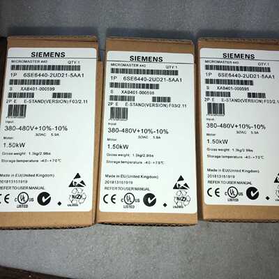 议价6SE6440-2UD21-5AA1 西门子 1.5kW M440变频器 6SE64402UD215