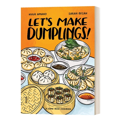 一起做饺子 唐人街经典菜色菜谱 英文原版 Let's Make Dumplings! 中华料理烹饪美食彩图漫画指南 厨艺入门 英文版 进口英语原版书