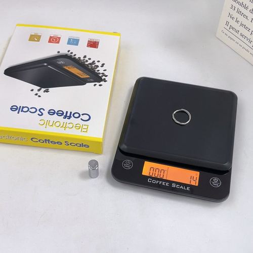 义乌概伟电子秤食物烘焙克高精度咖啡秤家用秤小型称量计时秤器称