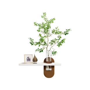 DIY餐厅水培绿植装饰画奶油风客厅立体免打孔壁画砂岩肌理感挂画