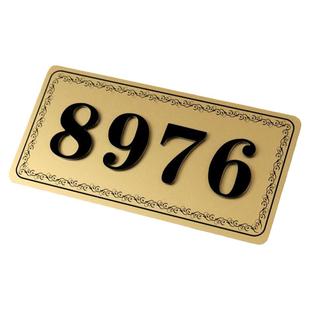 亚克力楼层牌电梯数字提示指示牌小区酒店商场标示牌标识牌标牌定制单元楼栋牌号门牌贴号码牌创意家用宾馆