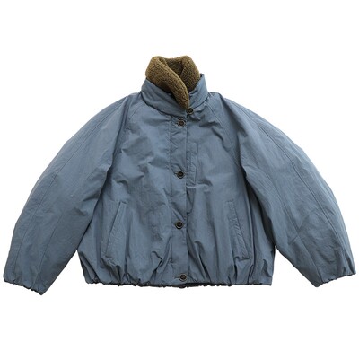 毛领可脱卸棉锦长短款棉服外套