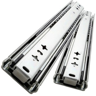 澳诺德  53宽重型滑轨工业级承重加厚滑道抽屉三节黑色款轨道导轨