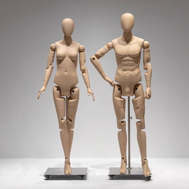 运动模特道具男人台全身假人偶跑步机器人女可活动关节模型展示架