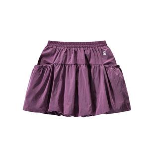 【铂光系列】happynocnoc防晒花苞裙内置打底裤蓬蓬女童短裙秋季