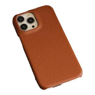 纯色荔枝纹皮质适用苹果17promax手机壳16promax高级感15pro简约皮套13/14pro手机壳防摔14潮13时尚17男女款