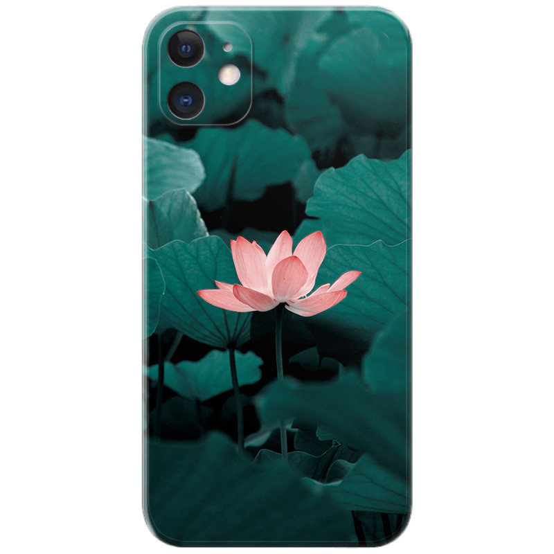 文艺荷花适用iphone苹果手机壳