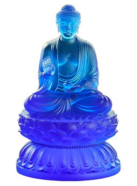琉璃药师佛药师琉璃光如来佛像家用客厅寺庙桌面装饰摆件日常送礼