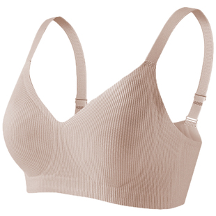 无痕内衣女轻薄款大胸显小胸聚拢不空杯舒适裸感软支撑女士文胸罩