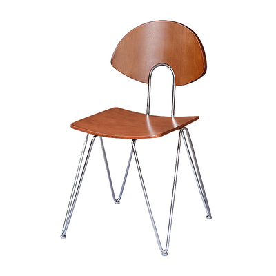 中古风实木餐椅家用休闲靠背椅子