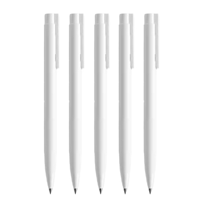 KACO速干大容量无印风白杆中性笔