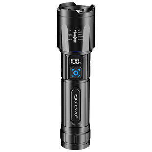 微笑鲨手电筒2025新款强光充电超长续航大容量小型便携户外耐用