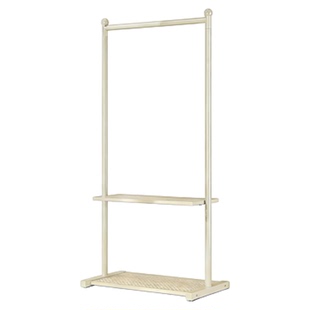 飘窗挂衣架家用卧室收纳架奶油风不占空间置物架隔夜挂衣服衣帽架