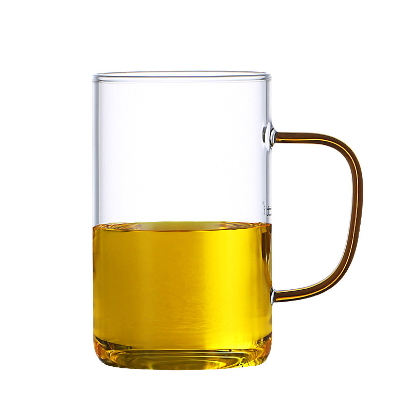 北大史套装家用耐高温带把玻璃杯