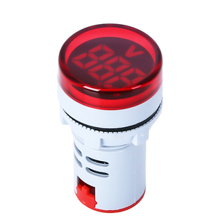 交流数显电压指示灯交流50v-500v指示灯电压表AD16-22DSV开孔22mm