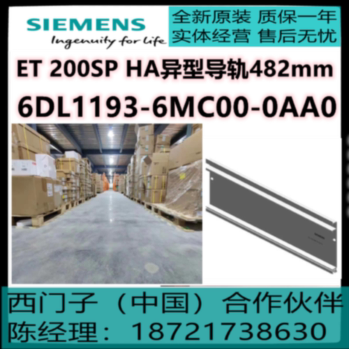 议价西门子全新原装ET 200SP HA异型导轨482mm现货6DL1193-6MC00-