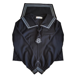 中牌制服馆JK制服水手服上衣小方领秋季原创中间服校园百搭学院风