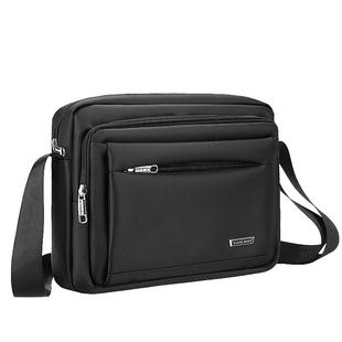 2024新款男包时尚防水单肩包男斜跨包横款休闲男士背包生意收钱包