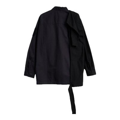 MIHARA YASUHIRO 秋冬街头风男士拼接oversize衬衫银泰百货301596