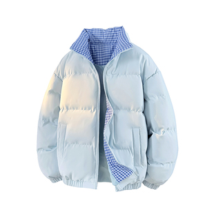 NASA STUSY美式2025冬季新款加厚保暖棉衣男款棉袄羽绒棉服外套