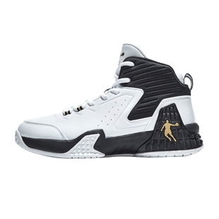 乔丹篮球鞋男加绒皮面防水鞋正品2025冬季新款球鞋白色运动鞋男鞋