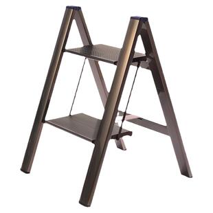 长谷川YUUGA多功能折叠梯子家用伸缩梯室内人字梯移动铝合金梯凳