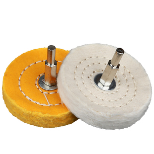 抛光轮镜面带柄抛光布轮羊毛棉轮抛光膏蜡打磨头蜜蜡金属玉石抛光