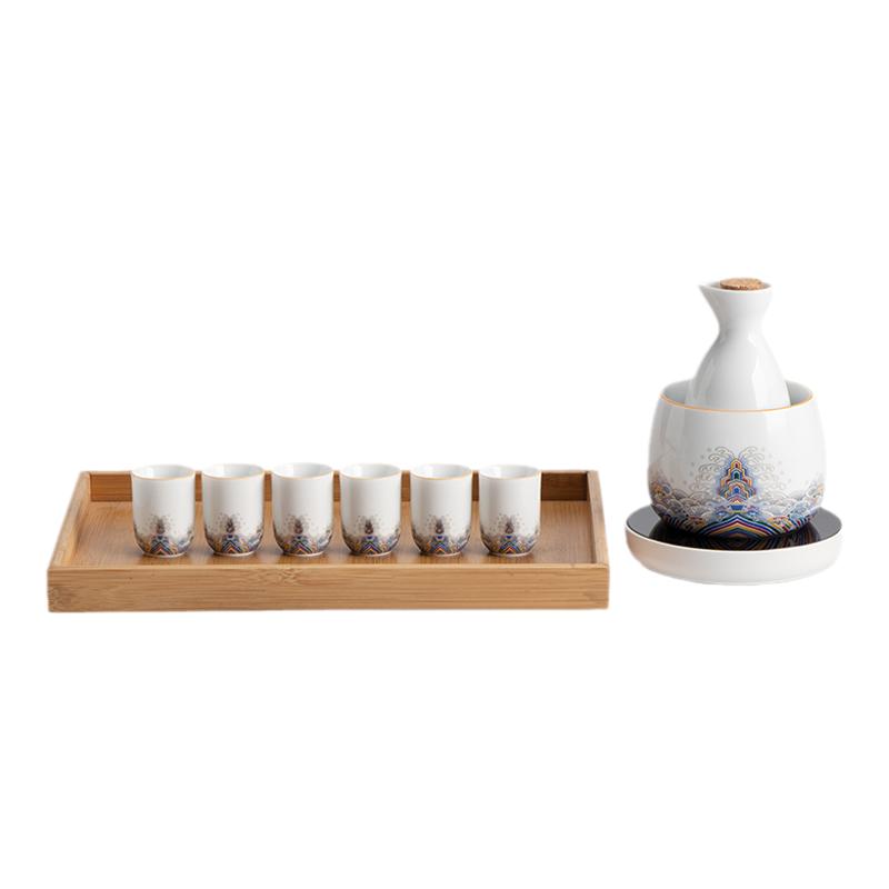 南山先生黄酒温酒器家用恒温电加热烫酒壶宫廷风清酒酒杯酒具套装