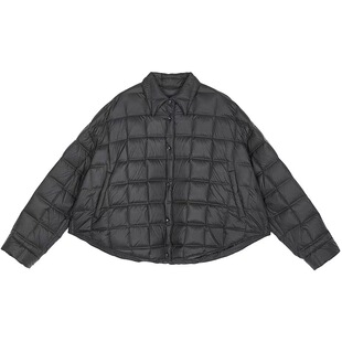 轻薄羽绒服女款2025年新款冬季小个子宽松菱格显瘦不臃肿短款外套