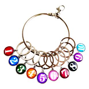 钥匙收纳神器钥匙扣盘带标记牌房东钥匙分类号码牌钥匙串数字圈环