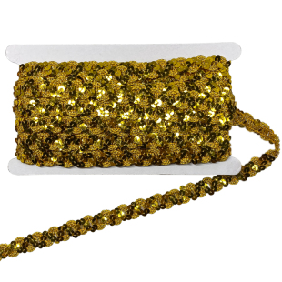 S型波浪亮片花边手工DIY布边服装辅料珠片织带演出服舞台装饰配件