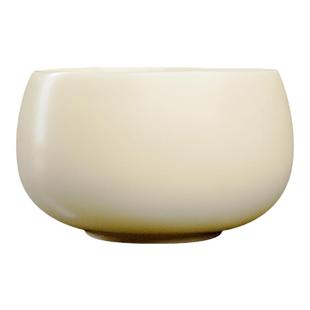 容山堂陈文德大师象牙白汝窑茶具汝瓷手工主人杯开片可养功夫茶杯