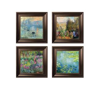 莫奈日出印象装饰画餐厅复古欧式挂画法式客厅卧室走廊入户油画