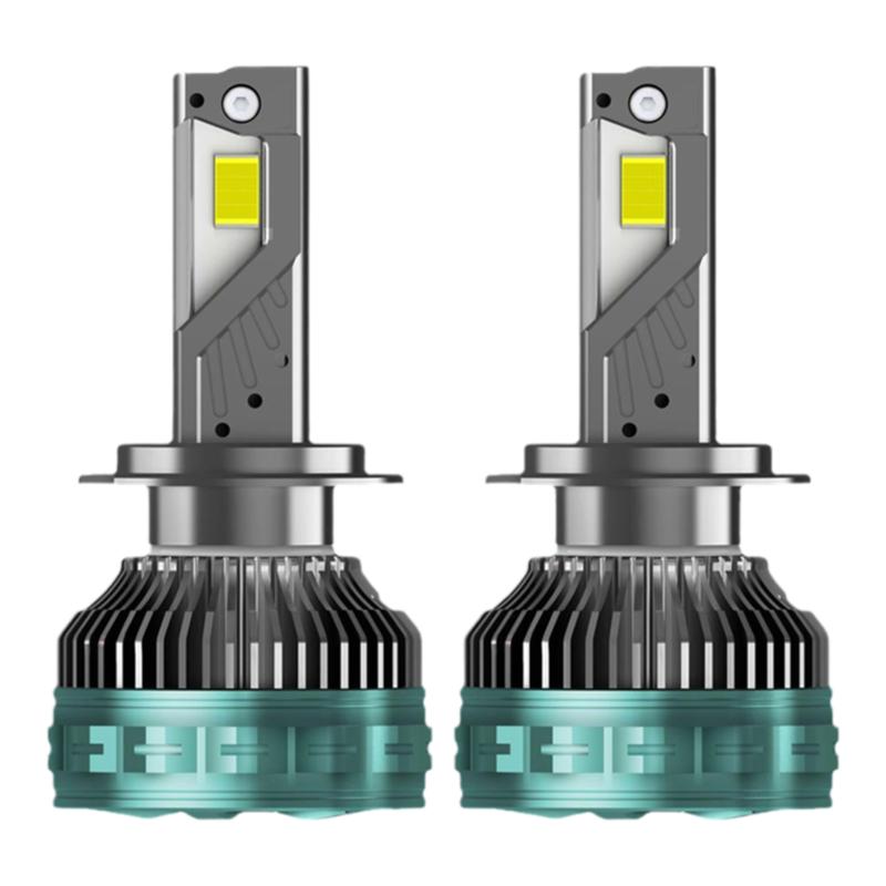 汽车led大灯强光4铜管大功率珠超亮聚光h7远近光h4激光灯9005车灯