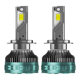 汽车led大灯强光4铜管大功率珠超亮聚光h7远近光h4激光灯9005车灯