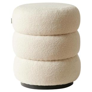 全友家居现代简约妆凳2025新款卧室奶油风科技皮化妆凳KD