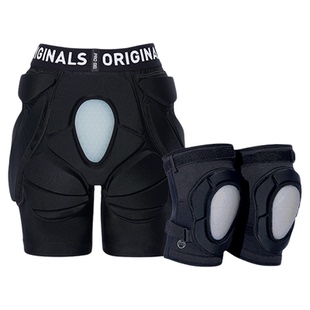 冷山狗斯基滑雪护具贴身塑型防摔硅胶护膝护臀单双板2425新款