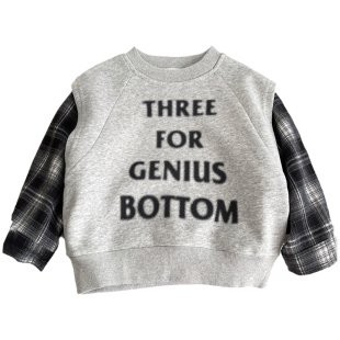 男童卫衣春装2026新款儿童休闲上衣宝宝宽松套头衫洋气假两件衣服