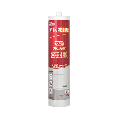 科顺玻璃胶s03防水防霉厨卫强力封边美容胶马桶透明中性密封打胶