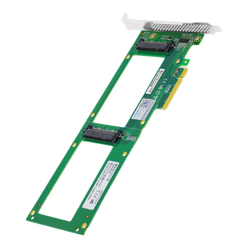 Linkreal 2口4口U.2转接卡 PCIe转SFF8639扩展卡 U.2SSD固态硬盘