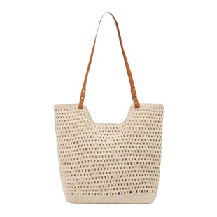 Wfei海边大容量编织包包女新款度假镂空单肩包托特包草编包沙滩包
