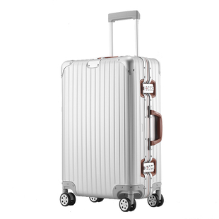 德国品质全金属铝镁合金行李箱20寸男士新款商务登机箱旅行拉杆箱