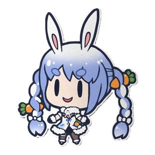 Hololive白上吹雪兔田佩克拉虚拟主播二次元反光汽车贴纸车门身贴