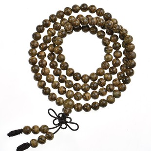 密油老料柬埔寨沉香菩萨奇产区6mm108颗8mm手串佛珠手链蜜凉浓郁