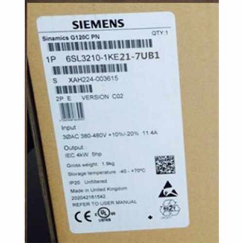 议价西门子G120C一体式7.5KW变频器6SL3210-1KE21-7UB1