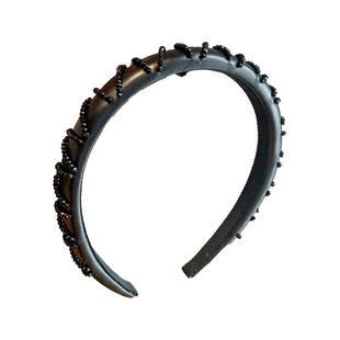 韩系轻奢高级感水钻发箍气质百搭高颅顶头箍显脸小发卡通勤压发饰