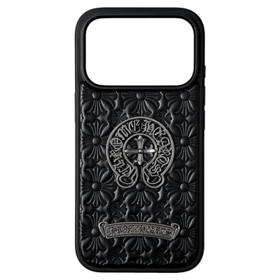 西海岸17欧美风iPhone17Pro个性14皮质压花16贴标15P大气黑色14Pro十字架13适用苹果15保护壳17PM手机壳16PRO