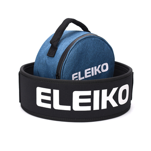 代购ELEIKO尼龙健身腰带瑞典进口护具健美力量举重护腰深蹲硬拉
