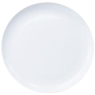 梓宁纯白骨瓷菜盘家用陶瓷酒店摆台餐具意面大盘子西餐盘月光平盘