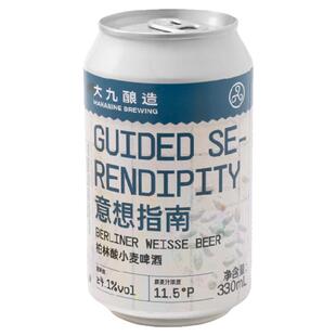 大九酿造意想指南柏林酸小麦精酿易拉罐金桔柠檬鲜啤果酒24罐装